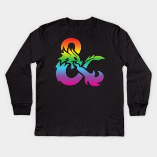 Dnd rainbow Kids Long Sleeve T-Shirt